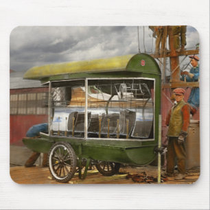 Electrician - Linemen - Installing search lights Mouse Mat