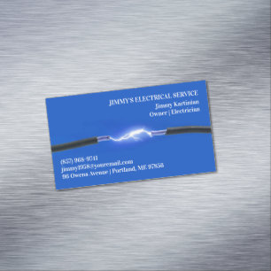 Electrician Magnetic Business Card