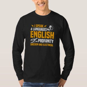 Electrician Men Women Electrical Engineer Humour T-Shirt
