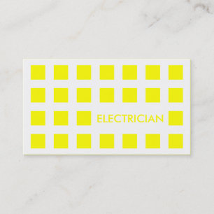 ELECTRICIAN (mod squares) Business Card