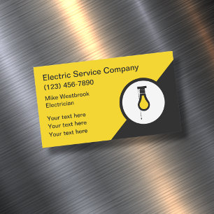 Electrician Modern New Business Card Magnets