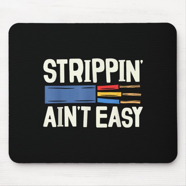 Electrician N Ain't Easy Dad Grandpa Papa Fathers  Mouse Mat (Front)