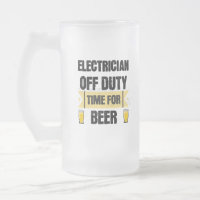 Electrician Off Duty. Time for Beer
