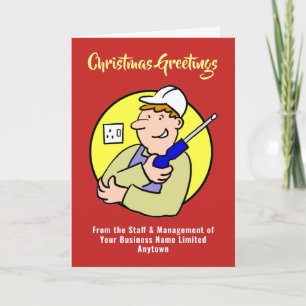 Electrician or Electrical Company Christmas Card