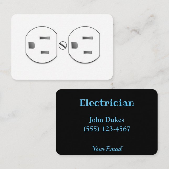 Electrician Plug-in Socket Business card (Front/Back)