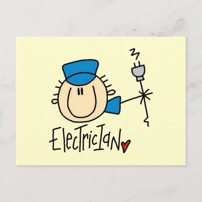 Electrician Postcard (Front)