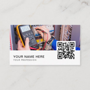 Electrician QR Code Business Card