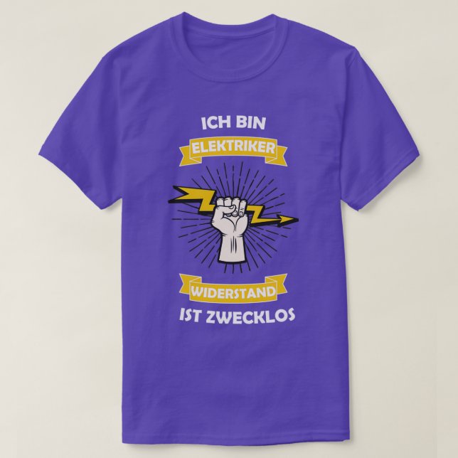 Electrician resistance futile  T-Shirt (Design Front)