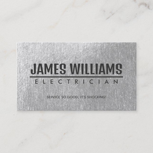 Electrician Slogans Business Cards (Front)