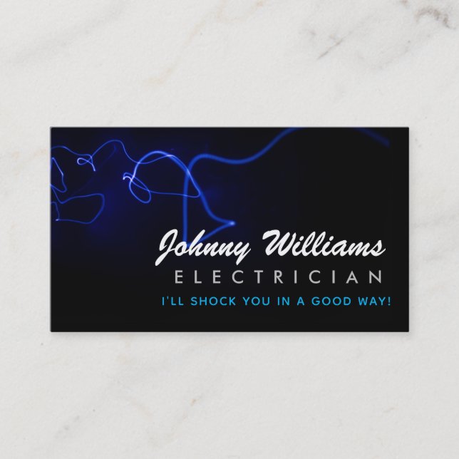 Electrician Slogans Business Cards (Front)