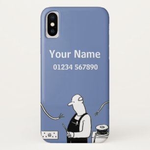 Electrician Theme Cartoon iPhone X Case