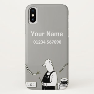 Electrician Theme Cartoon iPhone X Case