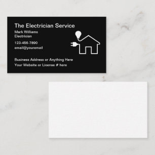Electrician Themed Business Cards