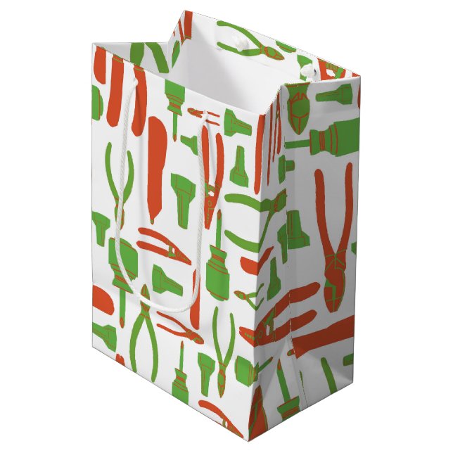 Electrician Tools Gift Bag Trade Gift Wrap (Front Angled)