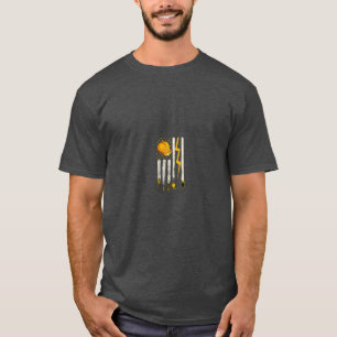 Electrician Tools Patriotic American Flag T-Shirt