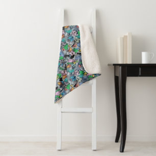Electrician Tools Tropical Island Hawaiian Sherpa Blanket