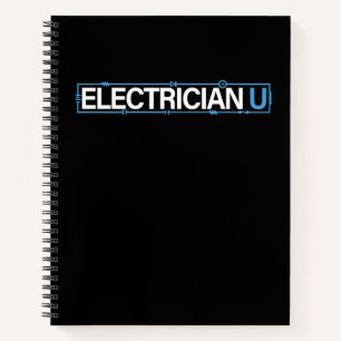 Electrician U Black Notebook
