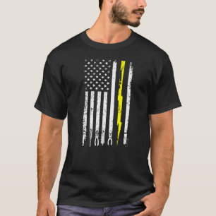Electrician USA Flag Tools Vintage Electricians Pa T-Shirt
