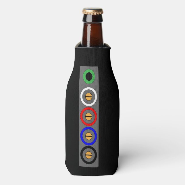 Electricians Beer Bottle Coozy Bottle Cooler (Bottle Front)