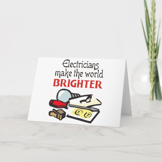 Electricians Card (Front)