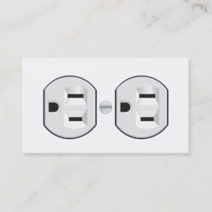 Electrician's outlet business card design