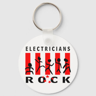 Electricians Rock Key Ring