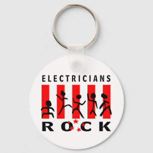 Electricians Rock Key Ring