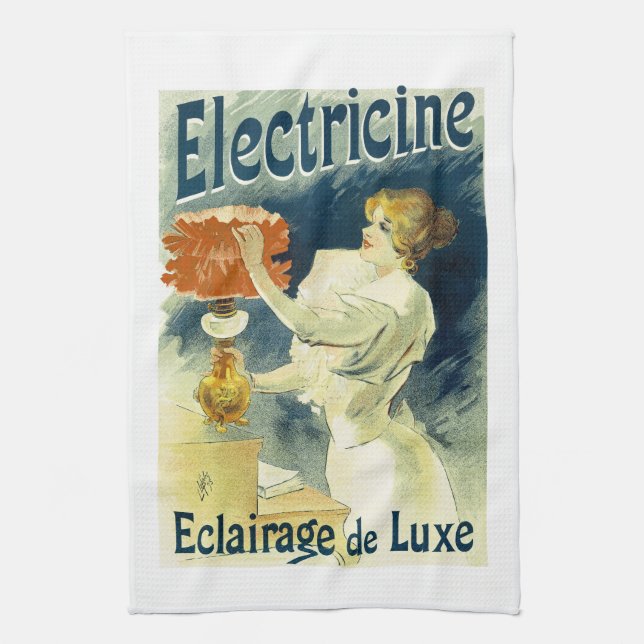 Electricine ~ Eclairage de Lux Tea Towel (Vertical)