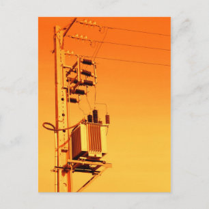 Electricity distribution equipment postcard