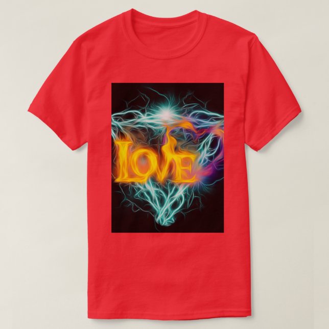 Electricity Electro love T-Shirt (Design Front)