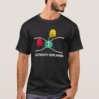 Electricity Explained Electrical Engineer Lineman  T-Shirt