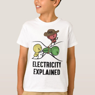 Electricity Explained Physics Nerd Gift I Teacher  T-Shirt