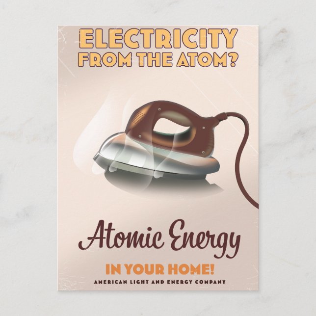 Electricity from the Atom? Postcard (Front)