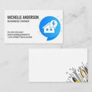 Electricity Home Business Card