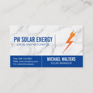 Electricity Power Logo Business Card