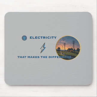Electricity Powers:A Lit Home in a Vast Wilderness Mouse Mat