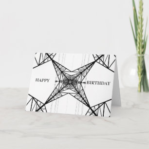 Electricity Pylon Greeting Card