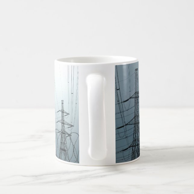 Electricity Pylons Coffee Mug (Handle)