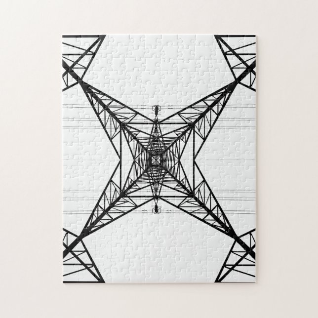 Electricity Pylons Jigsaw Puzzle (Vertical)