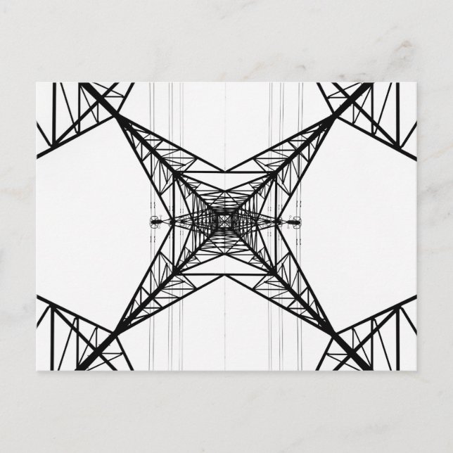 Electricity Pylons  Postcard (Front)