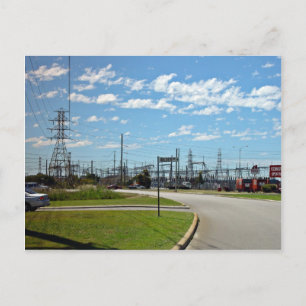 Electricity relay station postcard