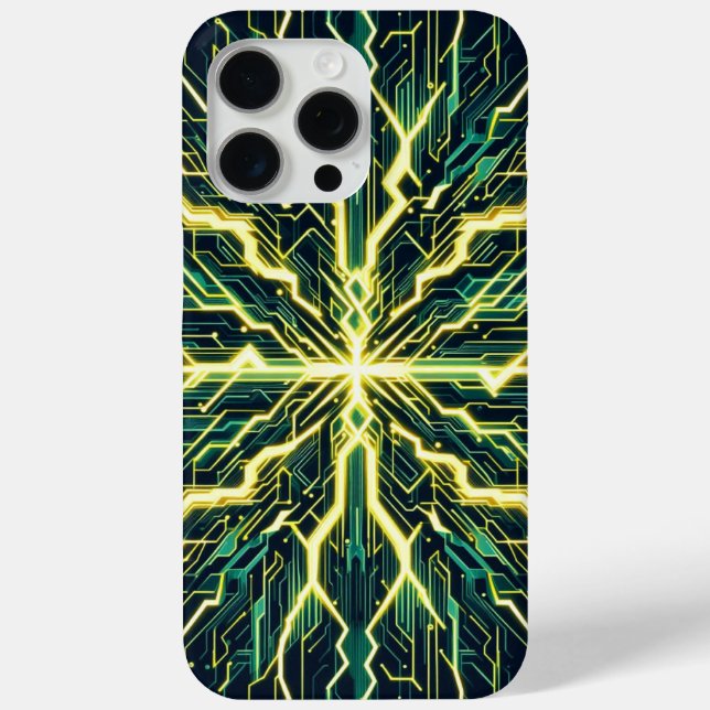 Electrified Grid Camo, Grid Pattern Case-Mate iPhone Case (Back)