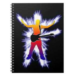 Electrifying Bass Player Graphic Notebook