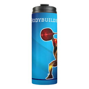 Electrifying Bodybuilder personalise with Name Thermal Tumbler