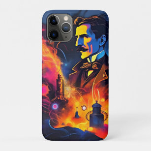 Electrifying Elegance: Nikola Tesla Steampunk Art  Case-Mate iPhone Case