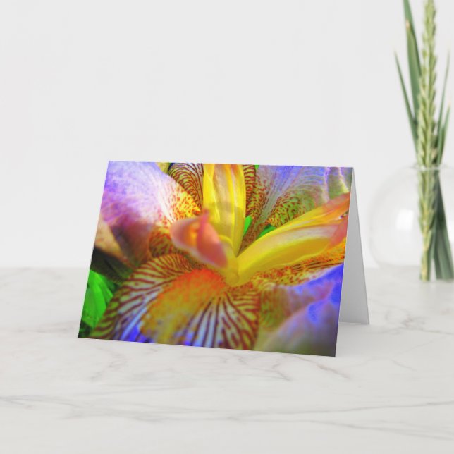 Electrifying Iris Thank You Card (Front)