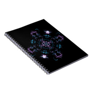 Electrifying Purple and Blue Mandala Notebook