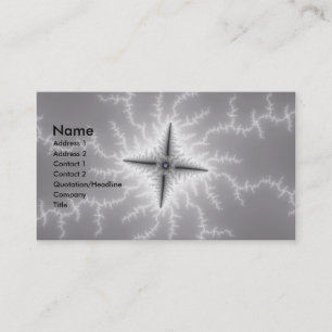 Electro - Fractal Art Business Card