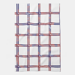 Electro Groove Grid Tea Towel