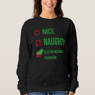 Electro Mechanical Technician Funny Pajama Christm Sweatshirt